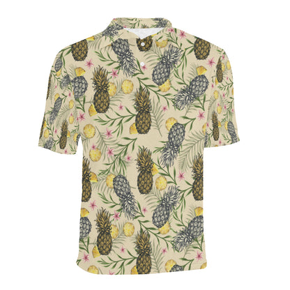 Pineapple Pattern Print Design PP012 Men Polo Shirt