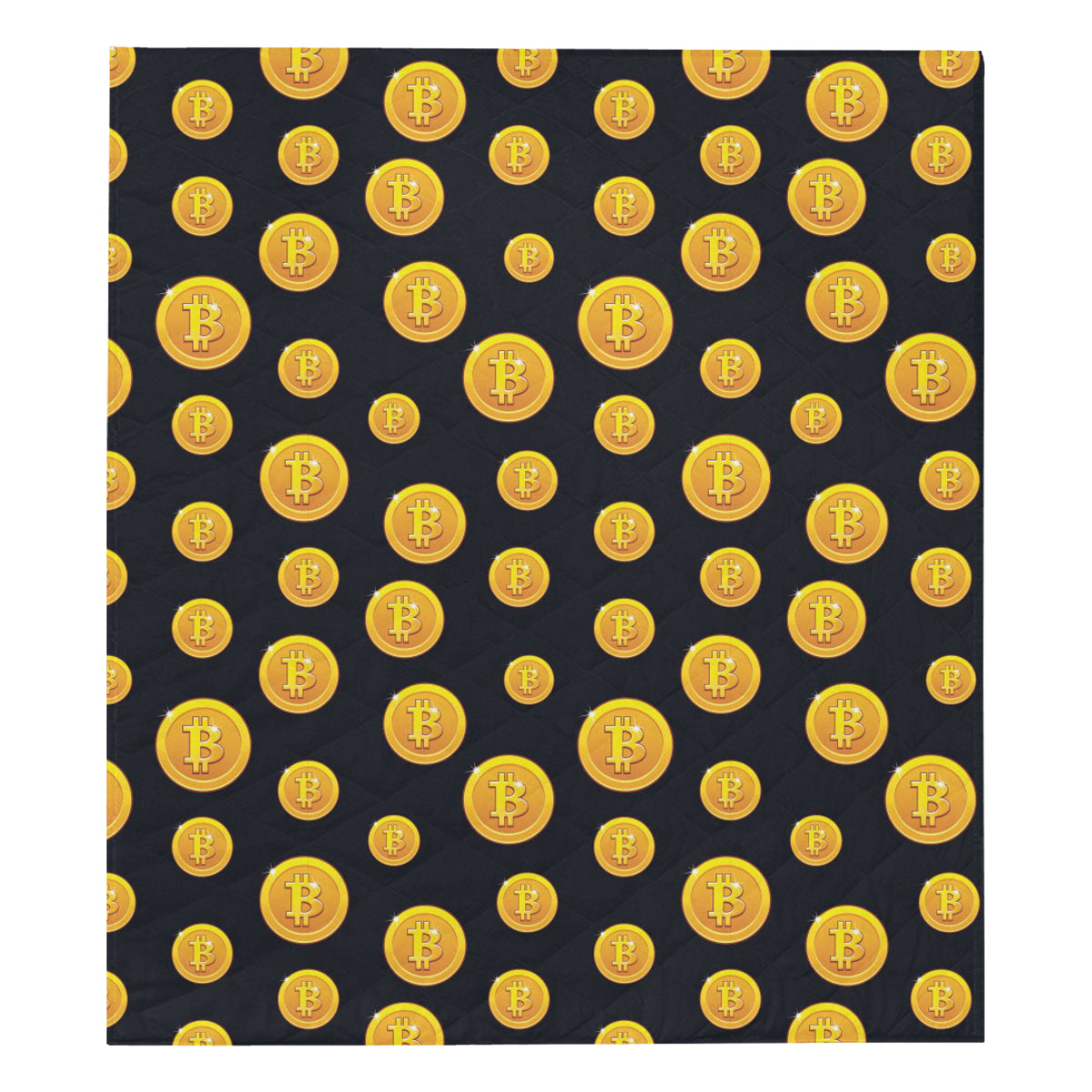 Bitcoin Pattern Print Design DO04 Premium Quilt