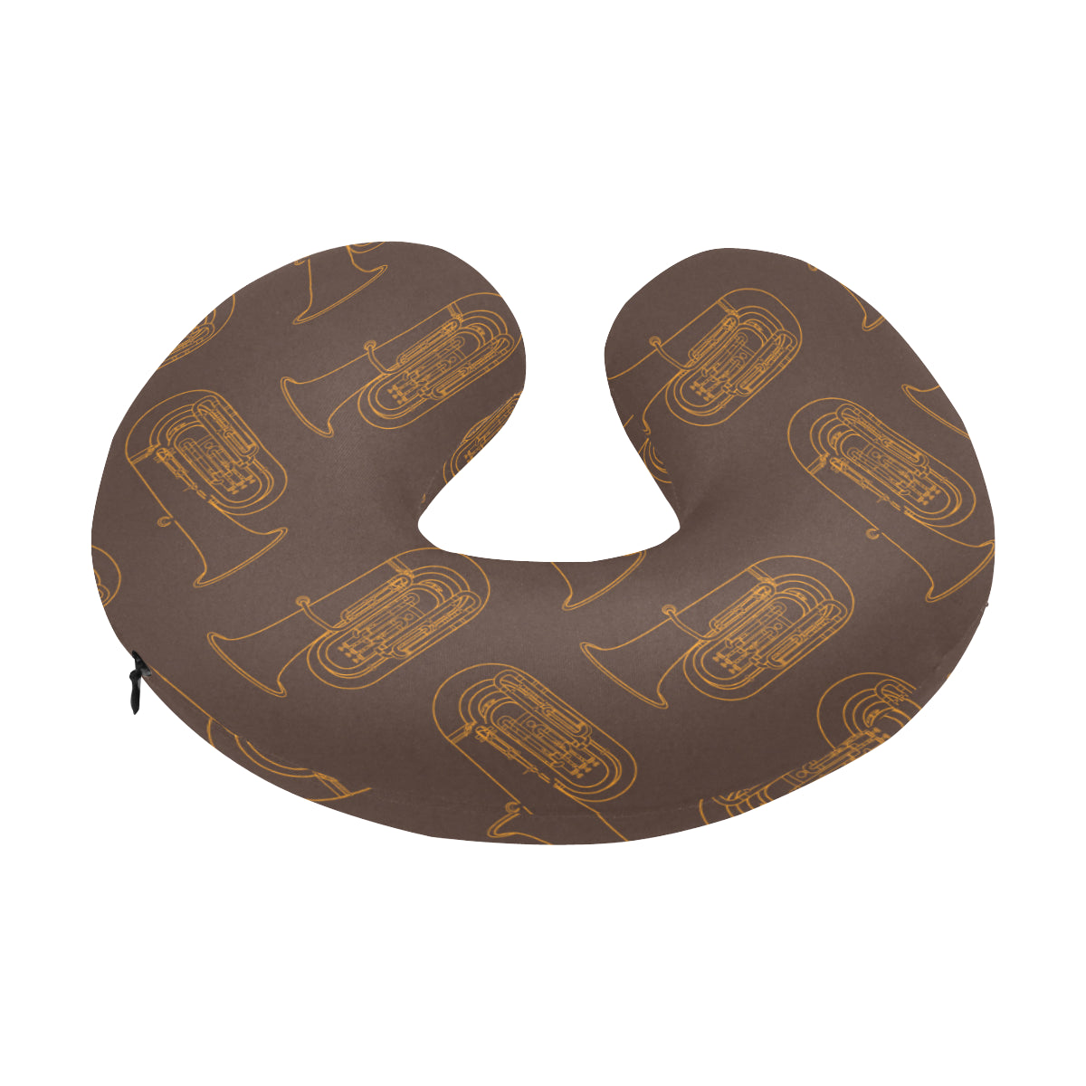 Tuba Pattern Print Design 02 U-Shaped Travel Neck Pillow