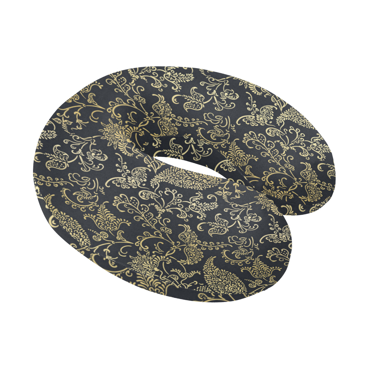 Brocade Pattern Print Design 04 U-Shaped Travel Neck Pillow