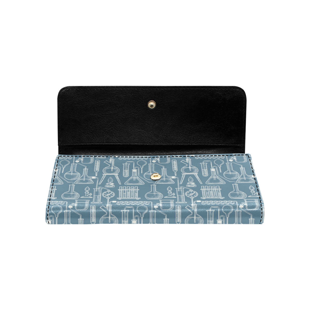 Chemical Pattern Print Design 05 Women's Trifold Wallet