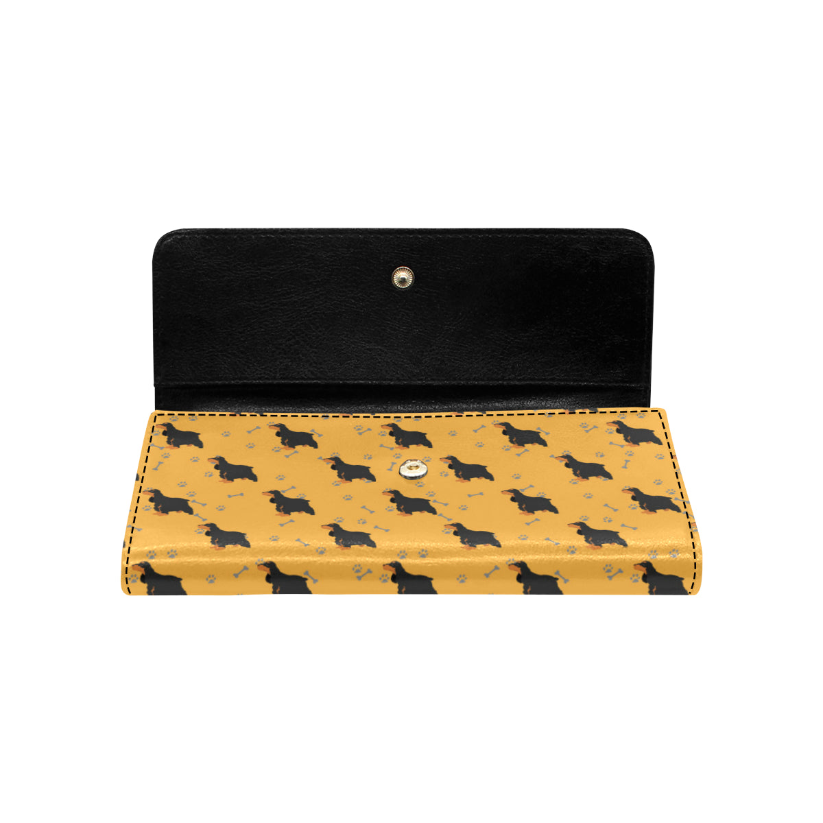 Cocker Pattern Print Design 01 Women's Trifold Wallet