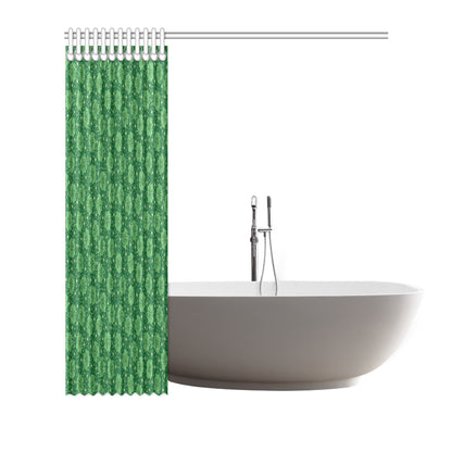 Shamrock Design Print Shower Curtain