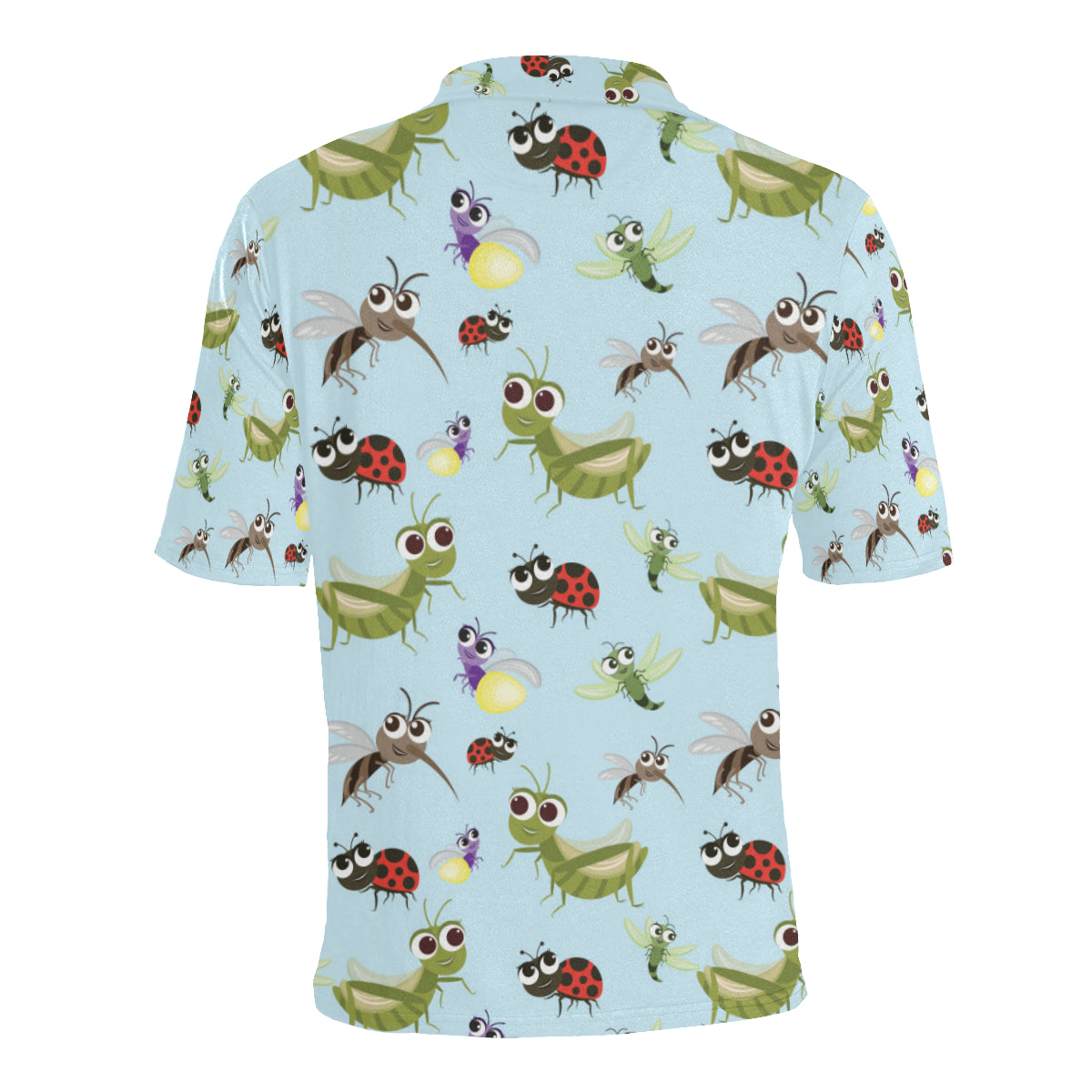 Ladybug Pattern Print Design 01 Men Polo Shirt
