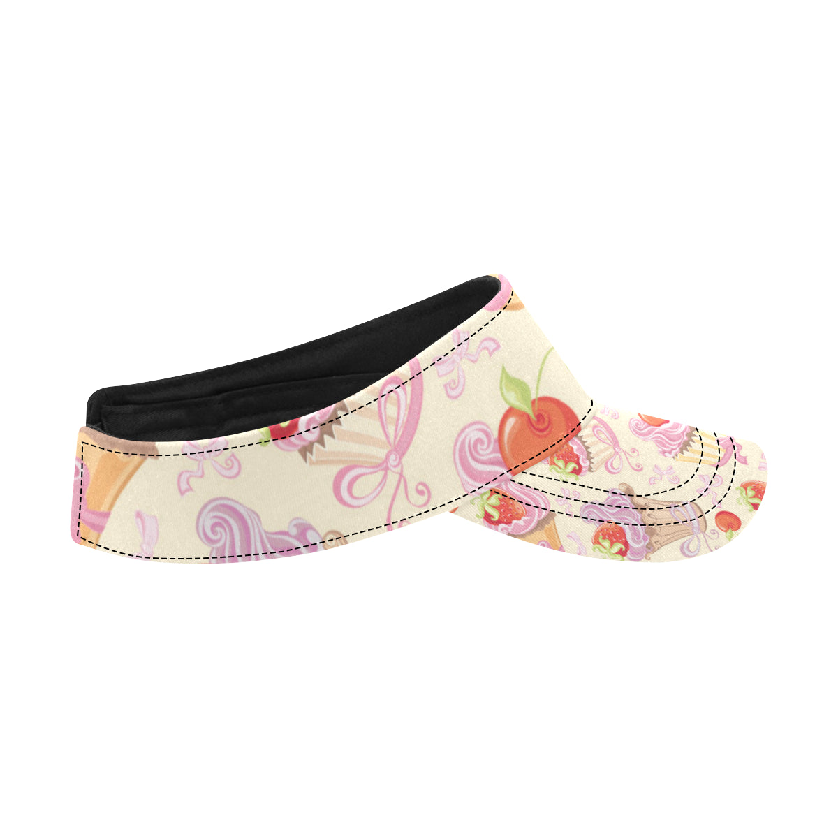Strawberry Pink CupCake Unisex Sun Visor