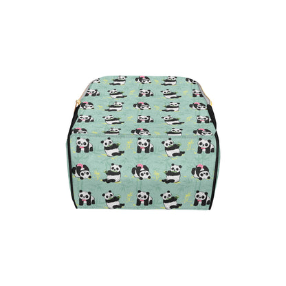 Panda Pattern Print Design A05 Diaper Bag Backpack