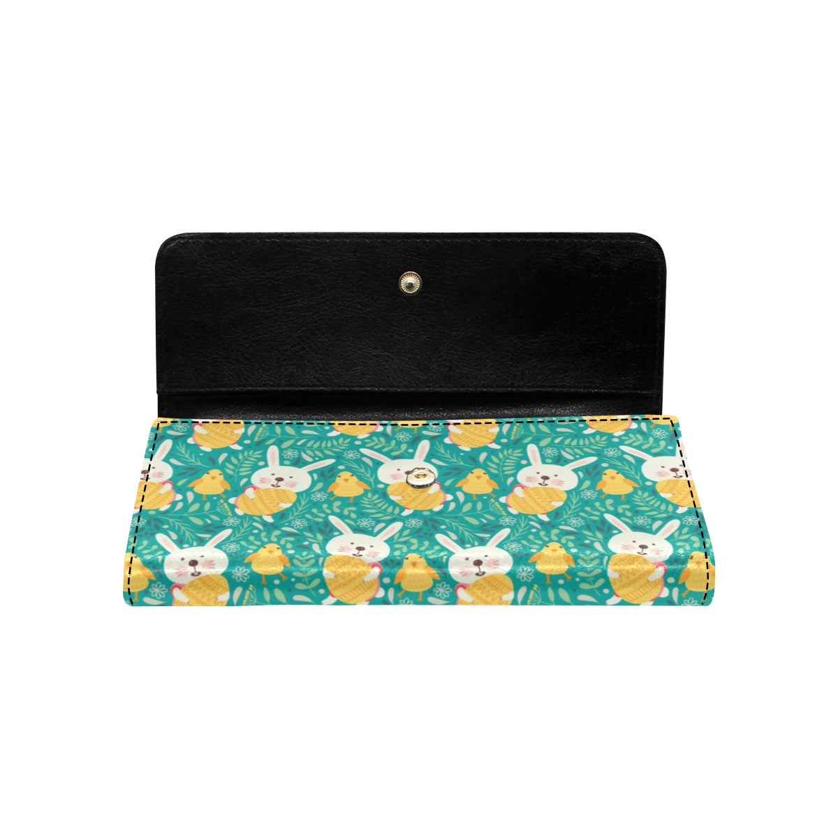 Easter Eggs Pattern Print Design RB02 Women's Trifold Wallet