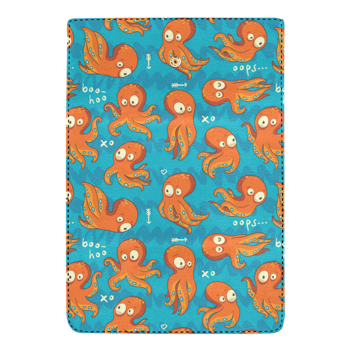 Octopus Pattern Print Design A02 Women's Trifold Wallet
