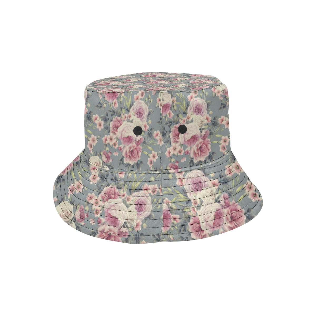 Peony Pattern Print Design PE05 Unisex Bucket Hat