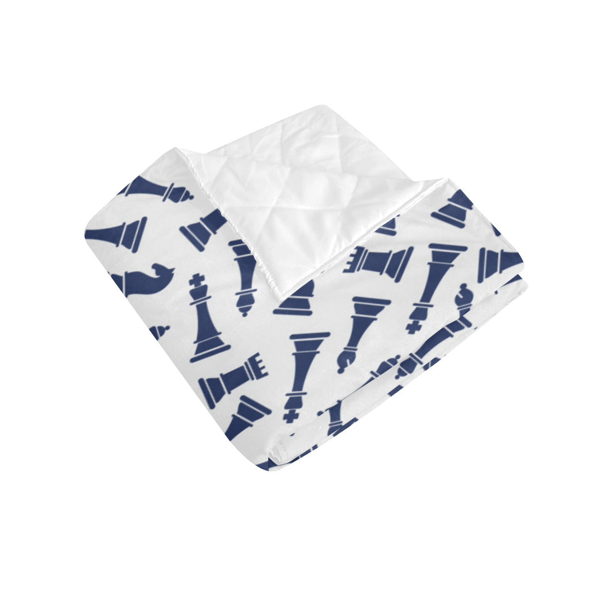 Chess Pattern Print Design 03 Premium Quilt