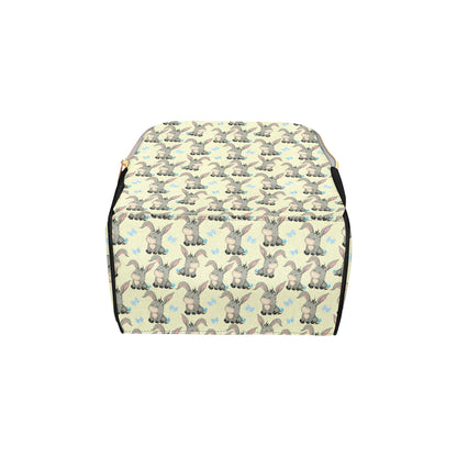 Donkey Baby Pattern Print Design 02 Diaper Bag Backpack