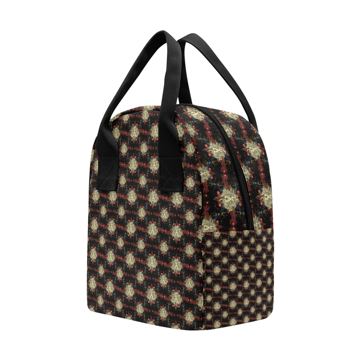 Zodiac Leo Pattern Design Print Insulated Lunch Bag