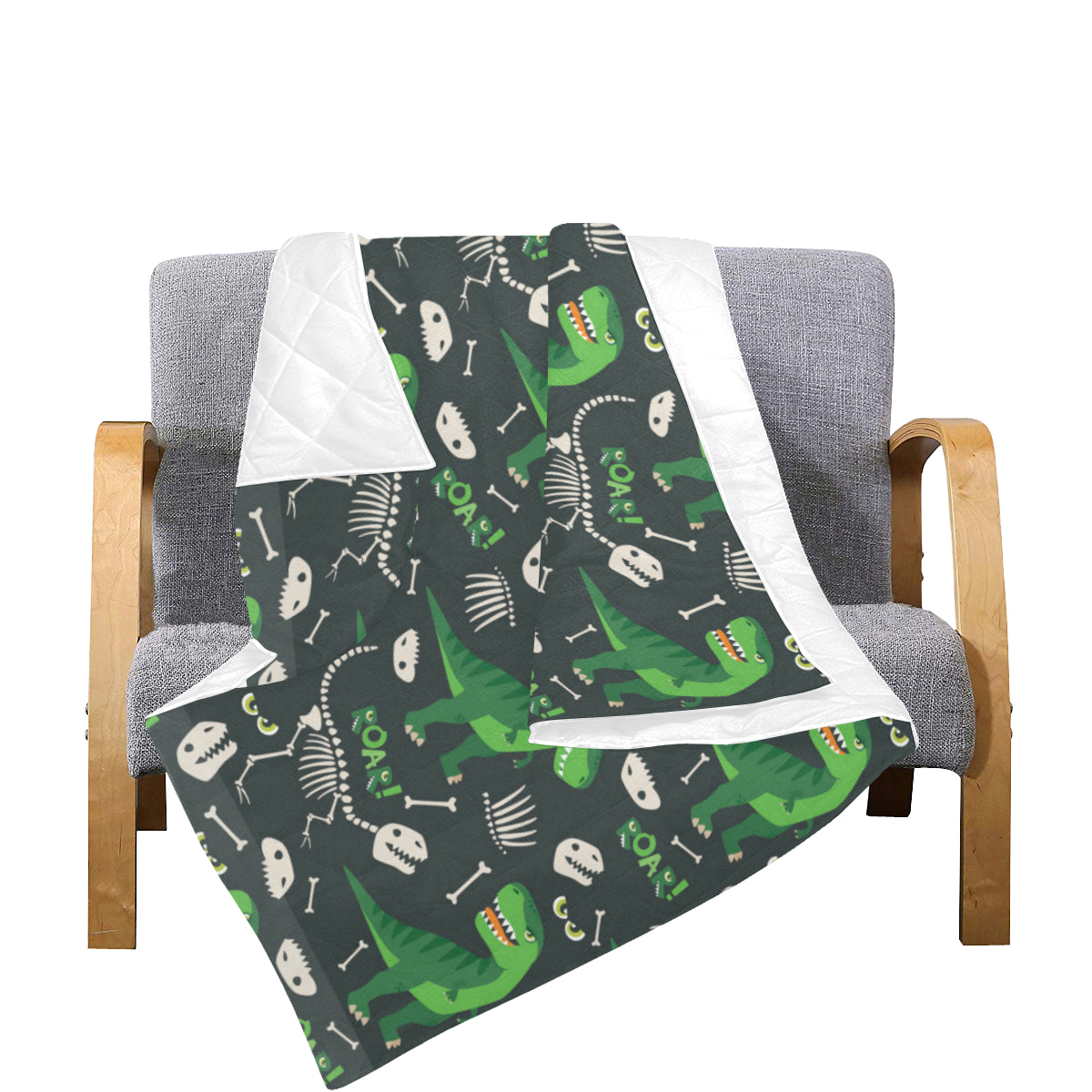T Rex Pattern Print Design A05 Premium Quilt