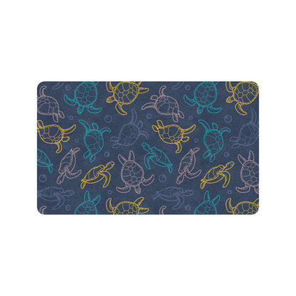 Sea Turtle Baby Print Rubber Doormat