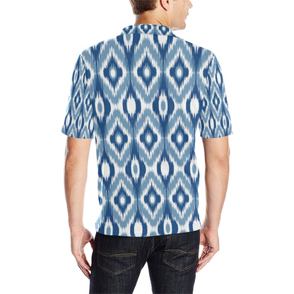 Ikat Pattern Print Design 03 Men Polo Shirt