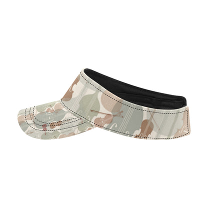 Violin Pattern Print Design 01 Unisex Sun Visor