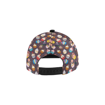 Cupcakes Party Print Pattern Snapback Cap