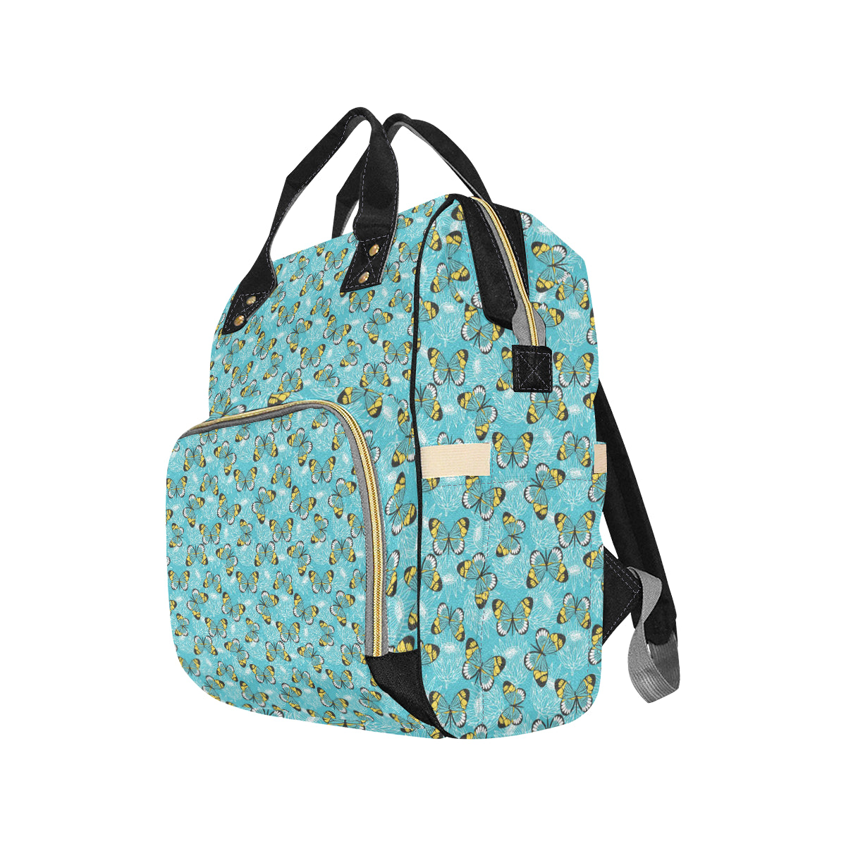 Butterfly Pattern Print Design 010 Diaper Bag Backpack