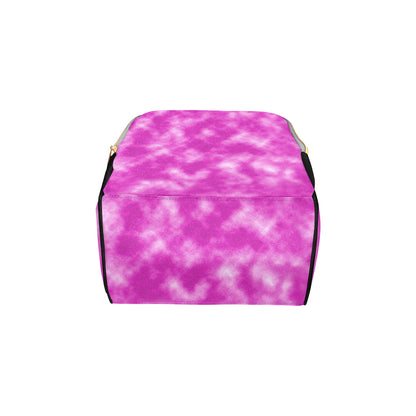 Tie Dye Pink Design Print Diaper Bag Backpack
