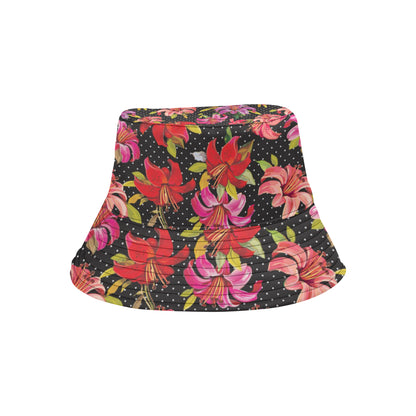 Lily Pattern Print Design LY012 Unisex Bucket Hat