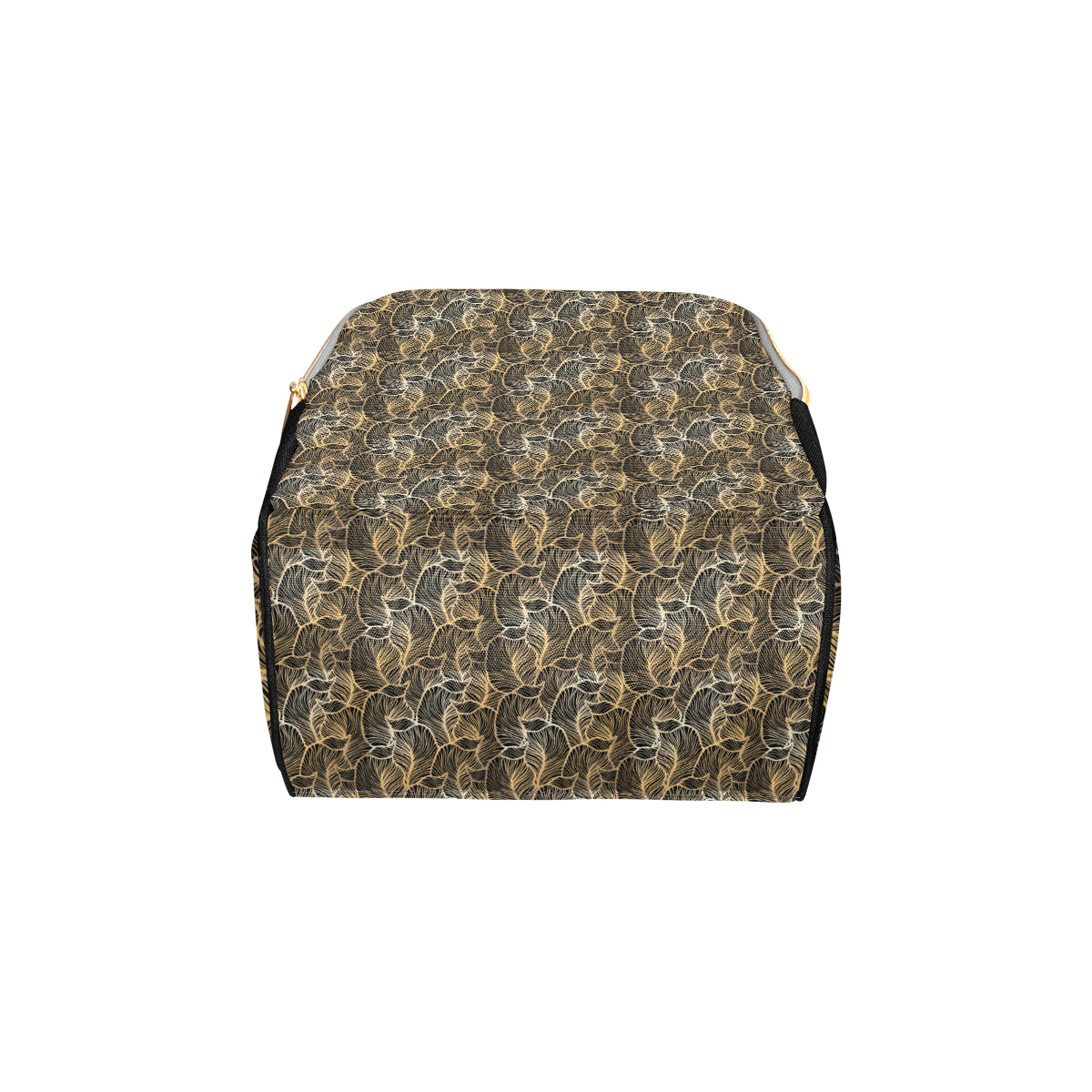 Elegant Gold leaf Print Diaper Bag Backpack