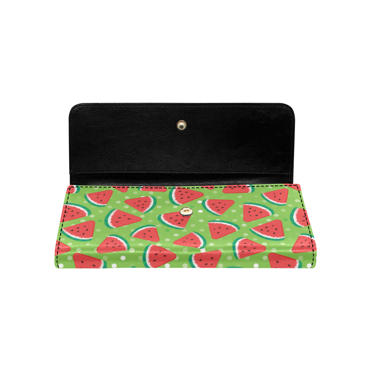 Watermelon Pattern Print Design WM05 Women's Trifold Wallet