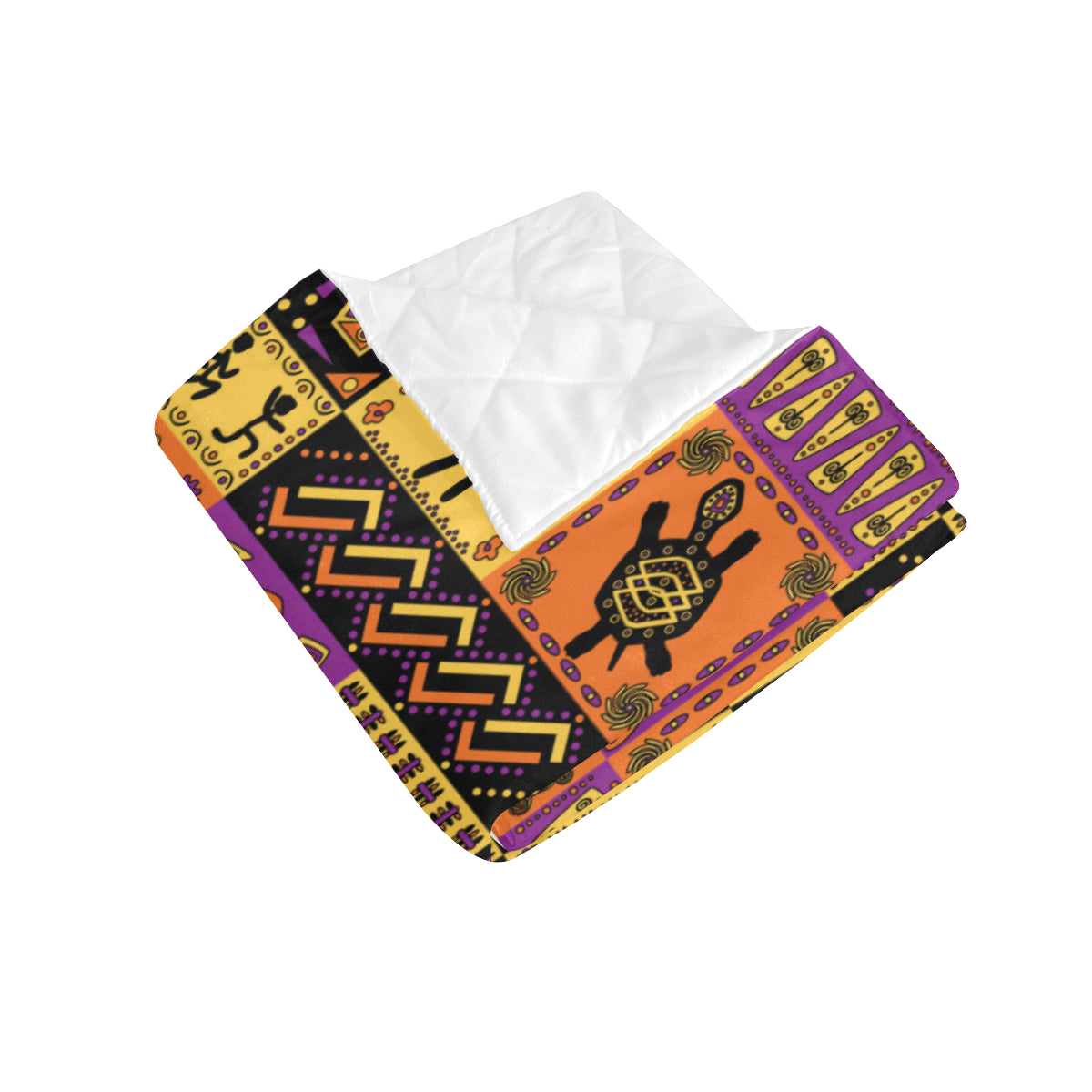 African Pattern Print Design 02 Premium Quilt