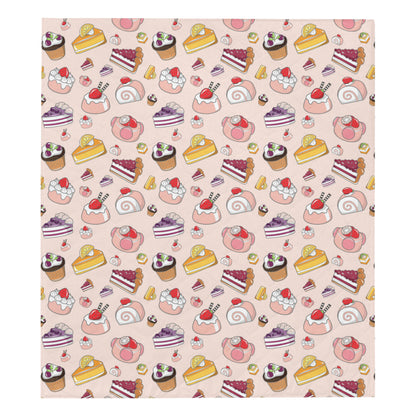 Cake Pattern Print Design 01 Premium Quilt