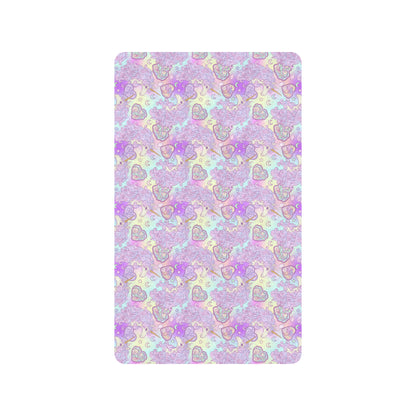 Unicorn Rainbow Star Heart Print Rubber Doormat