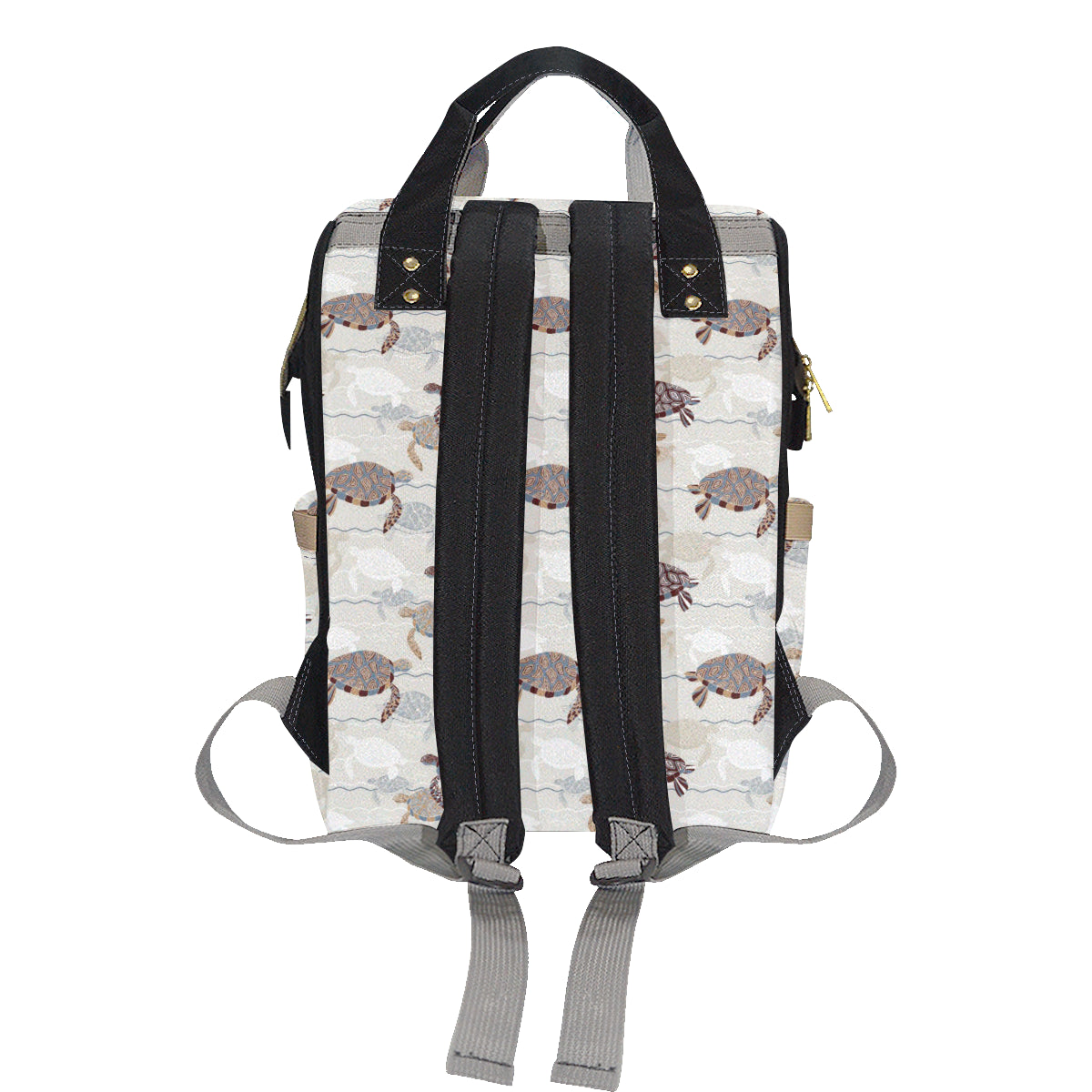 Sea Turtle Pattern Print Design T07 Diaper Bag Backpack