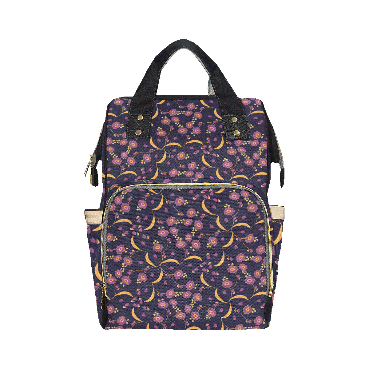 Anemone Pattern Print Design AM012 Diaper Bag Backpack