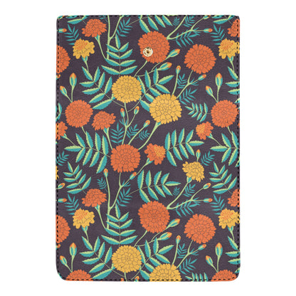Marigold Pattern Print Design MR01 Women's Trifold Wallet