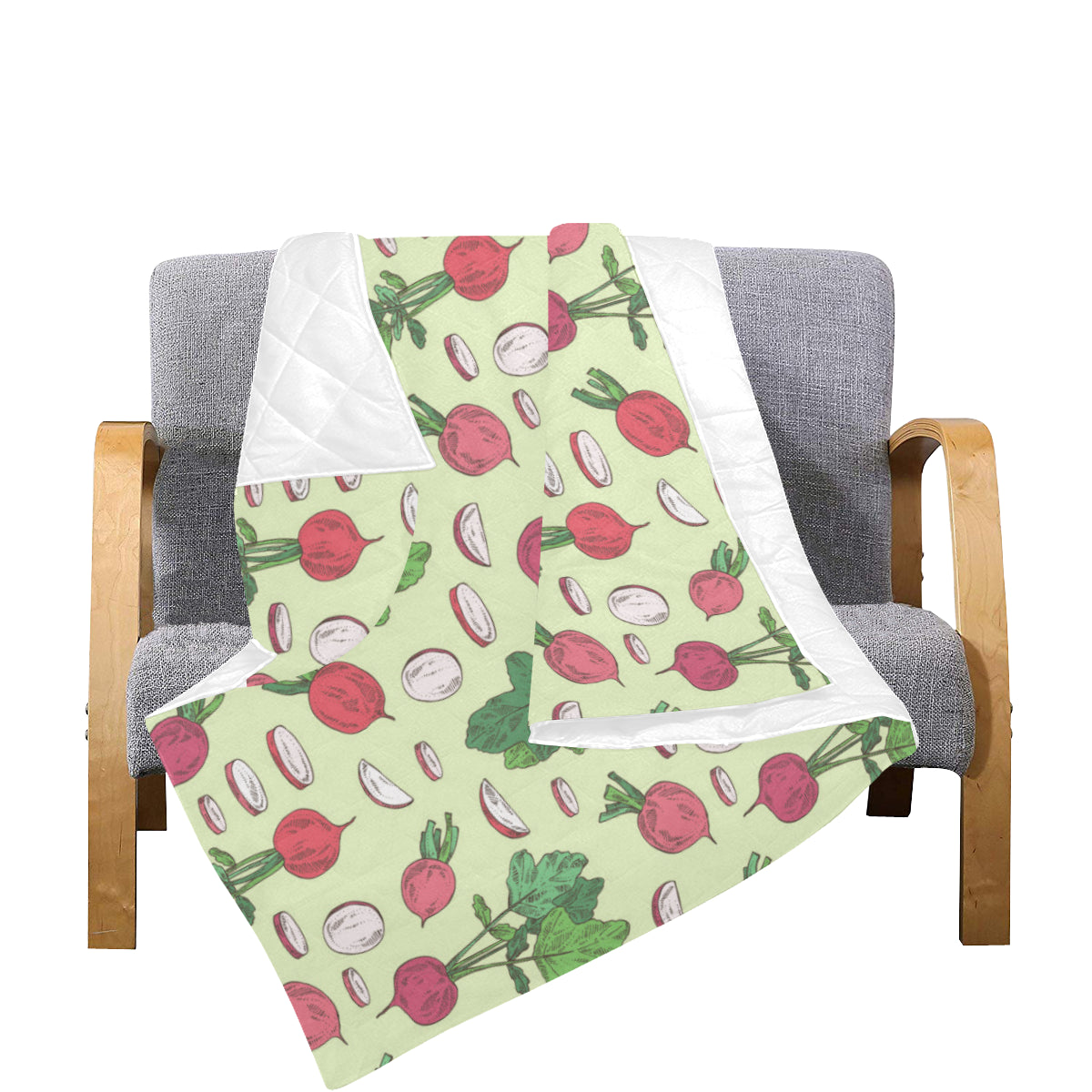 Radish Pattern Print Design A04 Premium Quilt