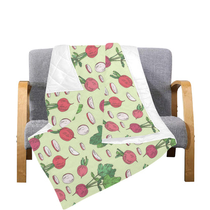 Radish Pattern Print Design A04 Premium Quilt
