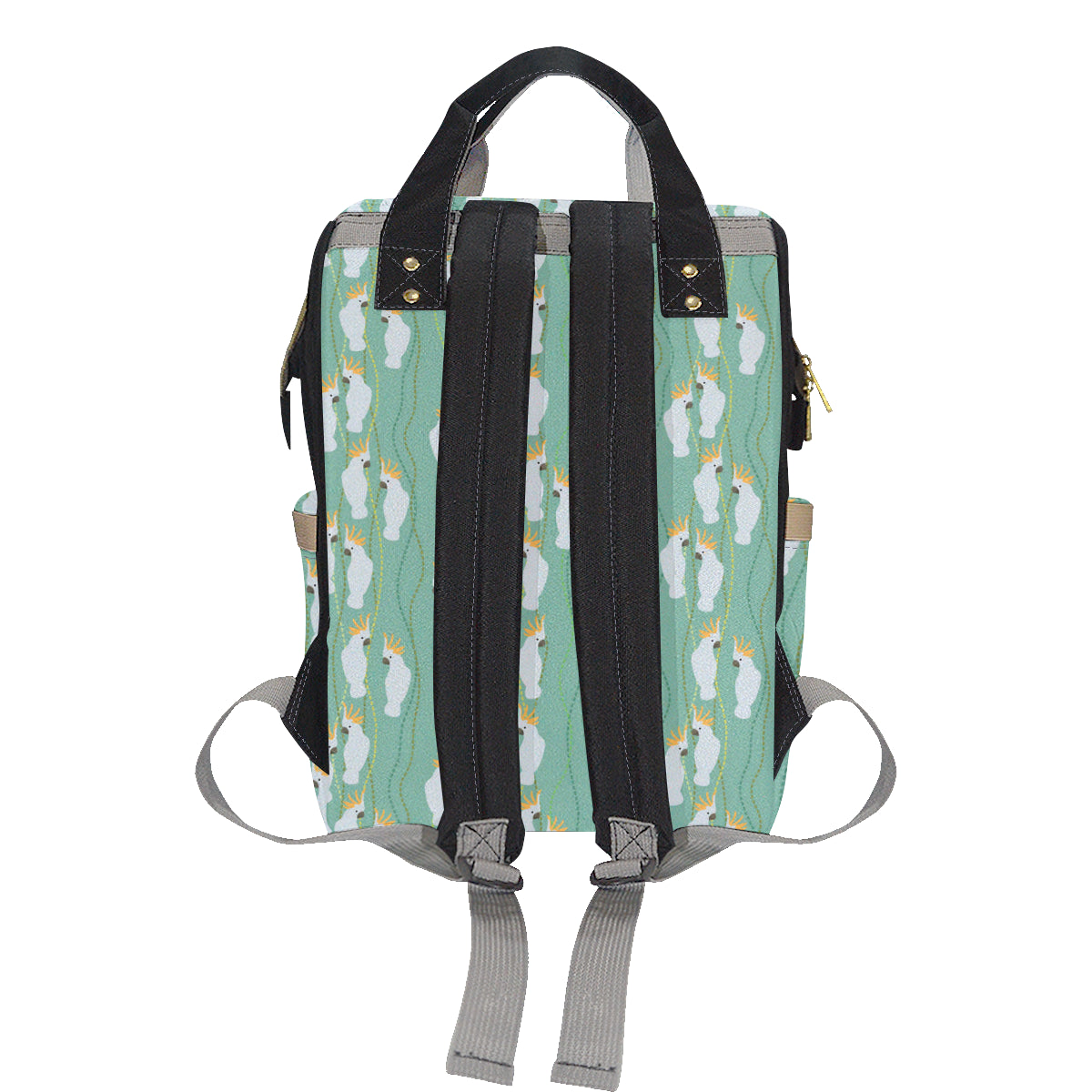 Cockatoo Pattern Print Design 01 Diaper Bag Backpack