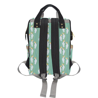 Cockatoo Pattern Print Design 01 Diaper Bag Backpack