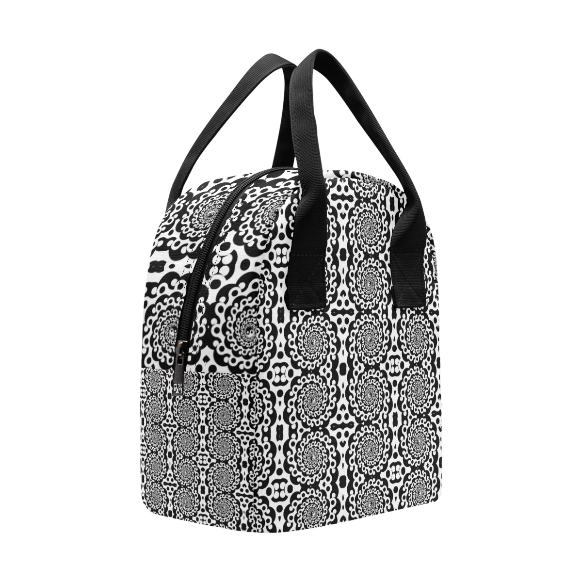Yin Yang Spiral Design Print Insulated Lunch Bag