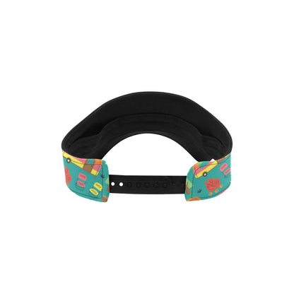 Camping Camper Pattern Print Design 05 Unisex Sun Visor