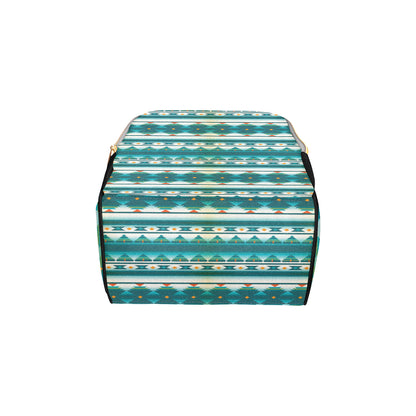 Blue Tribal Aztec Diaper Bag Backpack