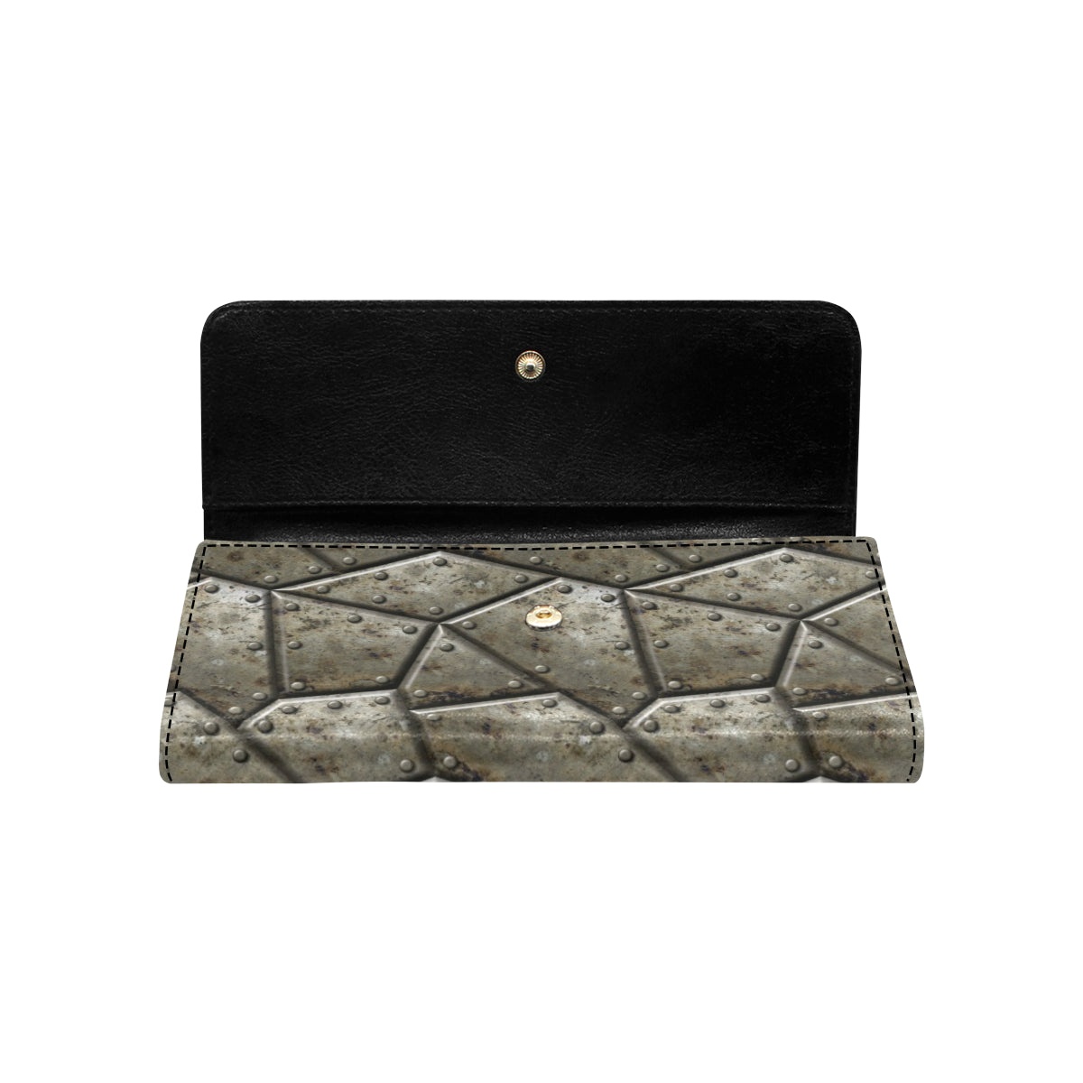 Armor Pattern Print Design 01 Women's Trifold Wallet