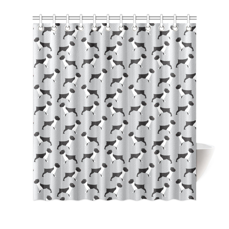 Boxers Pattern Print Design 01 Shower Curtain