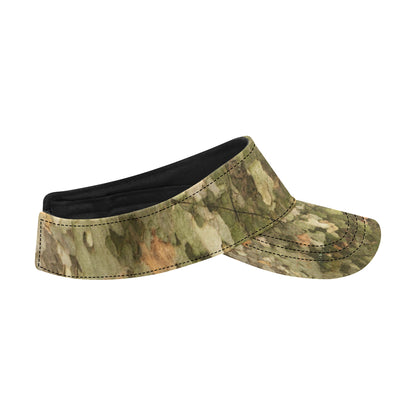 Camo Realistic Tree Texture Print Unisex Sun Visor