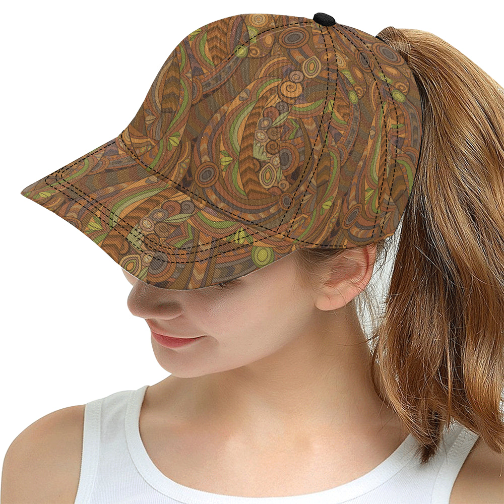 Maori Ornament Design Print Snapback Cap