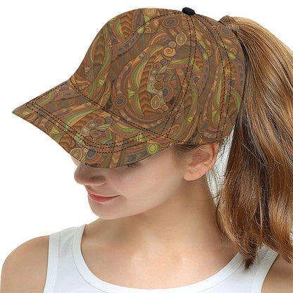Maori Ornament Design Print Snapback Cap