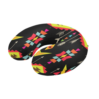 Native Pattern Print Design A05 U-Shaped Travel Neck Pillow