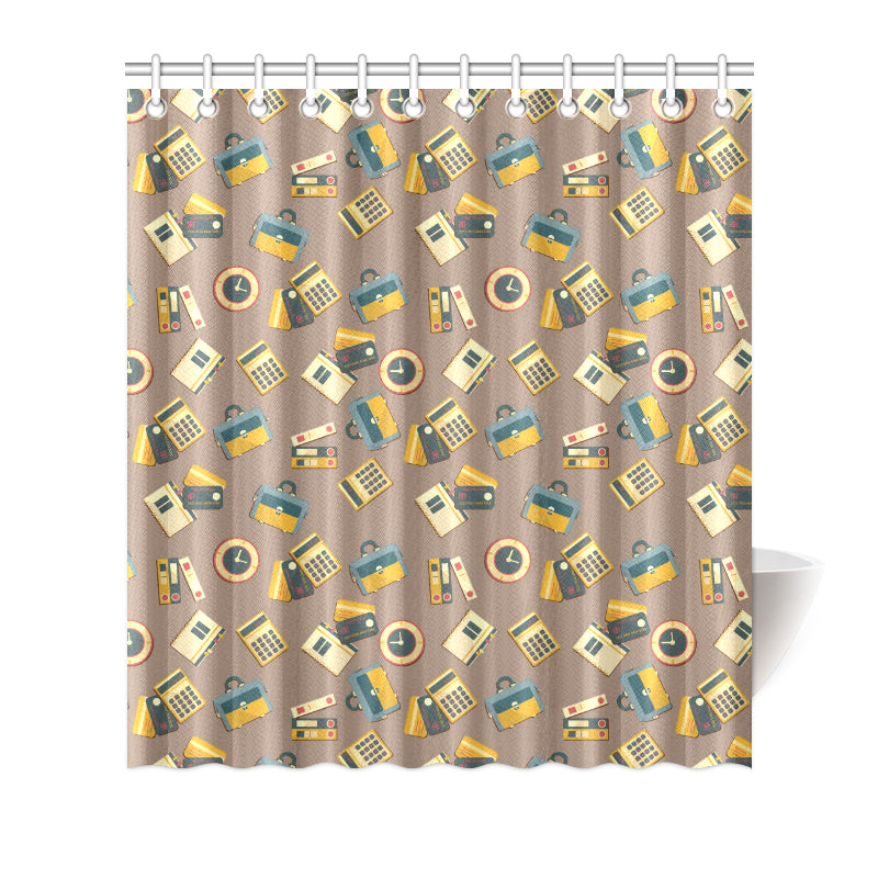 Accounting Financial Pattern Print Design 03 Shower Curtain