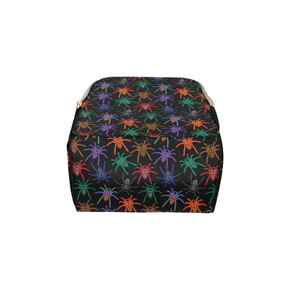 Tarantula Neon Color Pattern Print Design 03 Diaper Bag Backpack