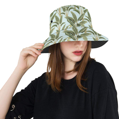 Banana Leaf Pattern Print Design BL03 Unisex Bucket Hat