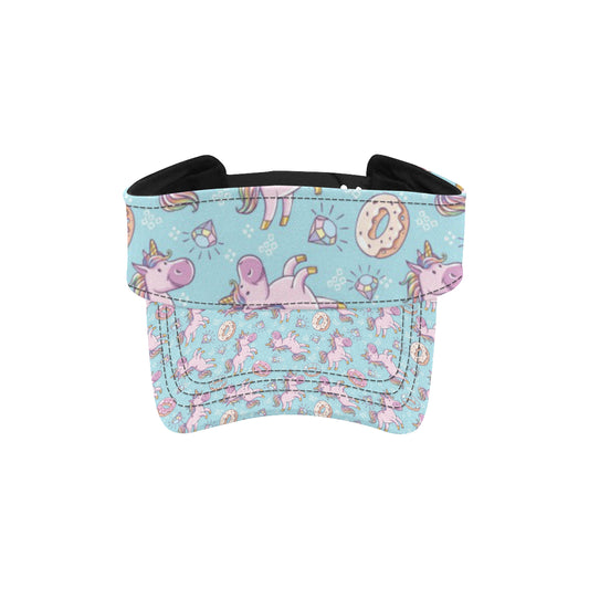 Donut Unicorn Pattern Print Design DN016 Unisex Sun Visor