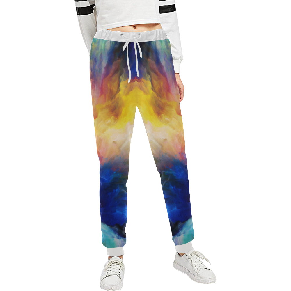 Vortex Twist Swirl Water Color Design Unisex Sweatpants